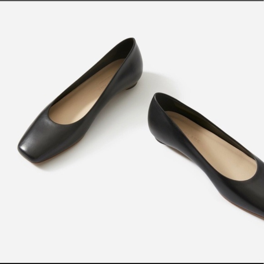 Everlane the 90s flat Square Toe Shoe 8.5